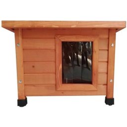 @pet - Outdoor Katzenhaus 57x45x43 cm Holz Braun Braun