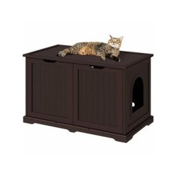 Katzenklo Schrank mit Tür, Katzenhöhle, katzentoilette, Katzenhaus, großer Stauraum, Katzenkommode,