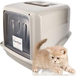 Katzenklo mit Deckel Aktivkohlefilter große xxl Katzentoilette Katzen wc Hauben Toilette Klo