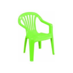 Kindersessel, limegreen Vollkunststoff, Monoblock, stapelbar - Progarden