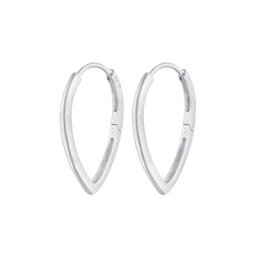 Elli Elli Ohrringe Scharnier Creolen Tropfen Design 925 Silber Damen
