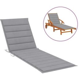Sonnenliegen-Auflage Grau 200x50x3 cm Oxford-Gewebe Vidaxl Grau