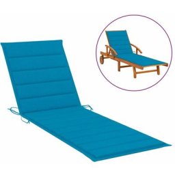 Sonnenliegen-Auflage Blau 200x70x3 cm Oxford-Gewebe Vidaxl Blau