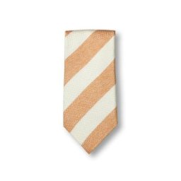 Walbusch Herren Seidenkrawatte Sommer Streifen gestreift Orange