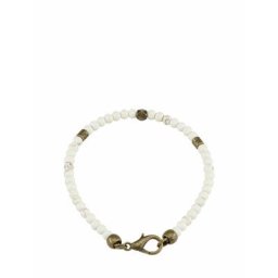 Mey & Edlich Herren Howlith-Armband weiss