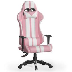 Gaming Stuhl Ergonomisch Computerstuhl - Gamer Stühle mit Lendenkissen + Kopfstütze