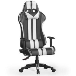 Gaming Stuhl Ergonomisch Computerstuhl - Gamer Stühle mit Lendenkissen + Kopfstütze