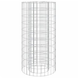 Vidaxl - Gabionen-Feuerstelle ø 50 cm Verzinktes Eisen Silber