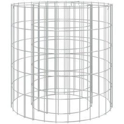 Vidaxl - Gabionen-Feuerstelle ø 50 cm Verzinktes Eisen Silber