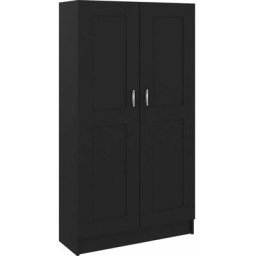 Bücherregal Schwarz 82,5x30,5x150 cm Holzwerkstoff Vidaxl Schwarz