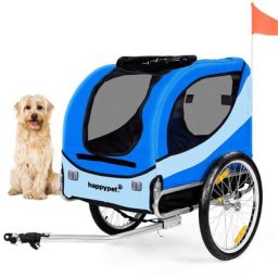 Hundefahrradanhänger mit Anhängerkupplung Hunde Fahrradanhänger klappbar Anhänger für Hunde