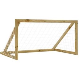 Fußballtor mit Netz 120x80x60 cm Kiefernholz Imprägniert vidaXL - Grün