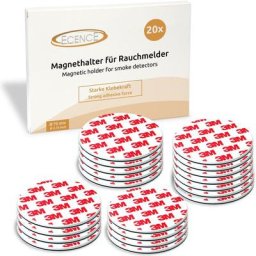 Ecence - 20x Magnethalterung 70mm für Rauchmelder Feuermelder Magnet-Befestigung