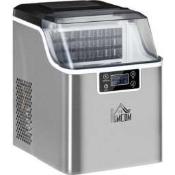 Eiswürfelmaschine 20 kg/24h 2,3 l Eiswürfelbereiter mit 3,2 l Wassetank Display Ice Cube Maker