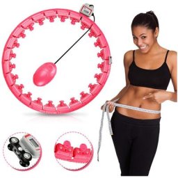 Swanew - 24 Teile Smart Hula Hoop mit Zähler Reifen Gewichtsreduktion Einstellbar 1.2kg