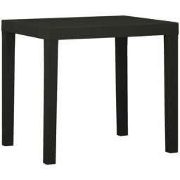 Gartentisch Anthrazit 79x65x72 cm Kunststoff Vidaxl Anthrazit