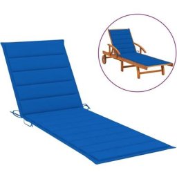 Sonnenliegen-Auflage Königsblau 200x60x3 cm Oxford-Gewebe Vidaxl Blau