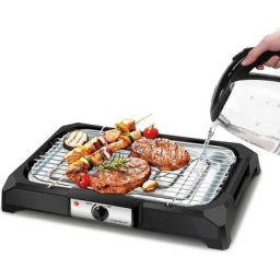 Tischgrill Elektrisch, Barbecue Elektrogrill 2000W, 41 x 24 cm Grillfläche, Smokeless Elektrischer