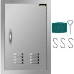 35.5x50.8 cm Kamintür Vertikal bbq Island Tür mit 1 Edelstahl Inspektionstür Eintürige Putztür
