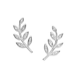 Fossil Paar Ohrstecker STERLING SILVER - Zweige, JFS00483040, mit Zirkonia