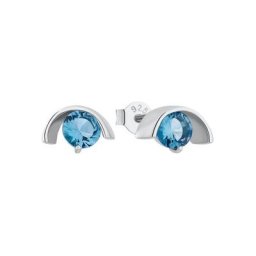 Amor Paar Ohrstecker Blue Sparkle, 2012796 (2-tlg), mit Zirkonia