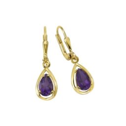 Fascination by Ellen K. Paar Ohrhänger Gold 333 Amethyst