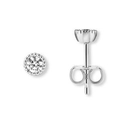 ONE ELEMENT Paar Ohrstecker Zirkonia Ohrringe Ohrstecker aus 333 Weißgold, Damen Gold Schmuck