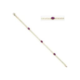 JOBO Goldarmband, 585 Gold mit Rubin