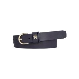 Tommy Hilfiger Ledergürtel TH TIMELESS 2.5 mit TH-Label auf der Gürtelschlaufe