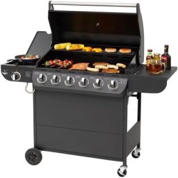 El Fuego Gasgrill Columbus 6+1, BxTxH: 140x58,5x107,5 cm