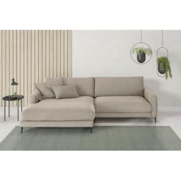 INOSIGN Ecksofa Downtown, in angenehmen Bezug, Recamiere wahlweise links oder rechts