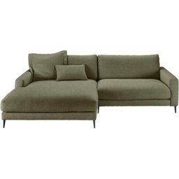 INOSIGN Ecksofa Downtown, in angenehmen Bezug, Recamiere wahlweise links oder rechts