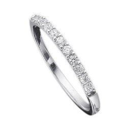 Firetti Verlobungsring Vorsteckring, Weißgold, 2 mm breit, mit Diamanten