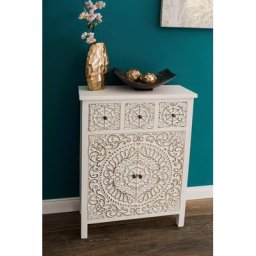 my Flair Kommode Felicitas, Kommode im orientalischem Design, 3 schubladen, doppelte Ablagfläche