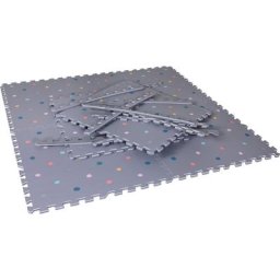 Knorrtoys® Puzzle Softteppich Matte, grau bunt, Puzzleteile, Puzzlematte, Bodenpuzzle