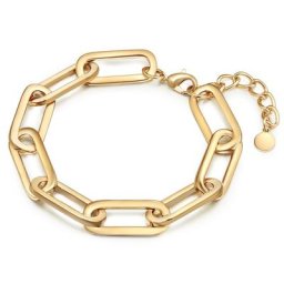 Lulu & Jane Armband Metall-Legierung in Gelbgold Armbänder & Armreife Damen