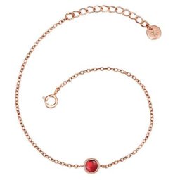 Glanzstücke München Armband Sterling Silber Granat in Roségold Armbänder & Armreife Damen