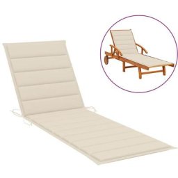 Vidaxl - Sonnenliegen-Auflage Creme 200x70x3 cm Oxford-Gewebe Creme