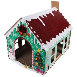 Weihnachtliches Katzenhaus