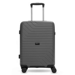 Redolz Essentials 05 CABIN 4 Rollen Kabinentrolley 55 cm Handgepäckkoffer Grau Damen