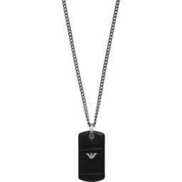 Emporio Armani Kette Edelstahl, Leder Ketten Herren
