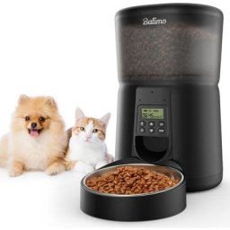 Balimo - p&k Schwarz 4L Futterautomaten für Hunde Touchscreen-Futterautomat Trockenfutterspender
