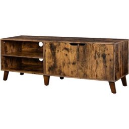 Vasagle TV-Schrank, Fernsehtisch mit 2 Türen, TV-Regal für Fernseher bis zu 60 Zoll, Fernsehschrank