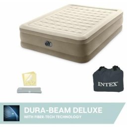 Intex - Luftbett Pumpe Gästebett Luftmatratze selbstaufblasend 152x203x46cm 64428