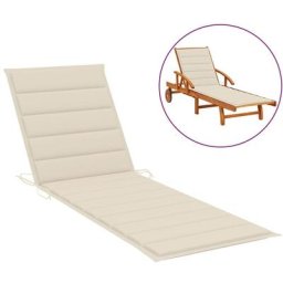 Sonnenliegen-Auflage Creme 200x50x3 cm Oxford-Gewebe vidaXL - Creme