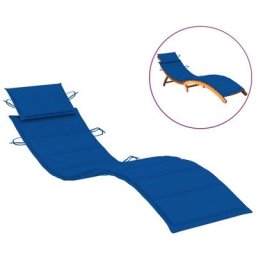 Sonnenliegen-Auflage Königsblau 186x58x3 cm Oxford-Gewebe Vidaxl Blau