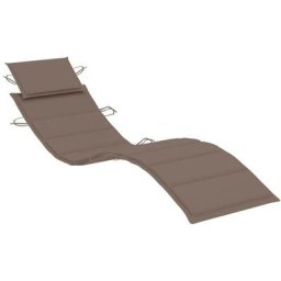 Vidaxl - Sonnenliegen-Auflage Taupe 186x58x3 cm Oxford-Gewebe Taupe