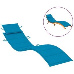 Sonnenliegen-Auflage Blau 186x58x3 cm Oxford-Gewebe Vidaxl Blau