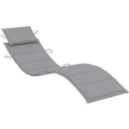 Sonnenliegen-Auflage Grau 186x58x3 cm Oxford-Gewebe Vidaxl Grau