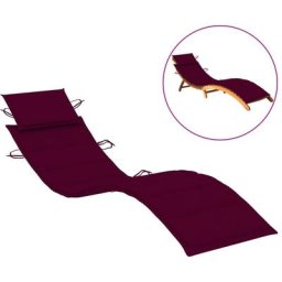 Sonnenliegen-Auflage Weinrot 186x58x3 cm Oxford-Gewebe Vidaxl Rot